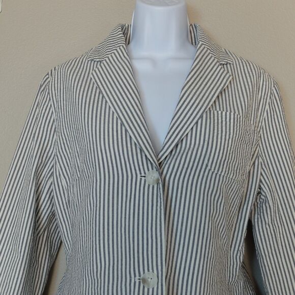 Polo Jeans Co Ralph Lauren Striped Blazer Size Large - Picture 2 of 9